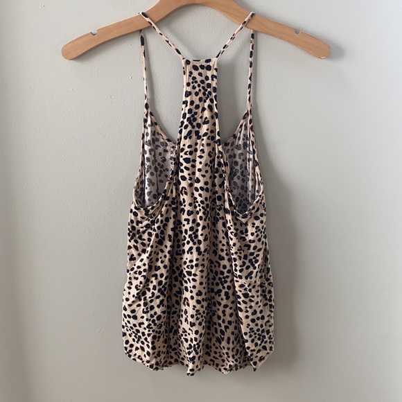 h&m divided cheetah print tank top size 8 / medium - Picture 2 of 4